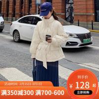 [热卖款]拉夏贝尔旗下LA CHAPELLE HOMME大花媛2021秋冬新款收腰