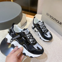 [低价款]春季新款运动鞋休闲鞋内老爹鞋时尚潮流女鞋百搭拼色网纱学