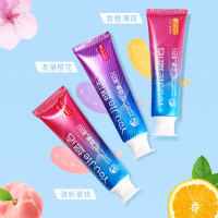 YouJie悠洁口香糖炫白牙膏家庭装男女清新口气洁白牙齿去黄减轻口臭呵护牙龈6支装
