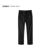 黑色牛仔长裤男秋季热卖字母装饰裤子男39049A