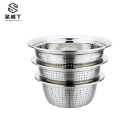 圣威丁 加厚不锈钢漏盆 食品级不锈钢漏盆 盆 22CM