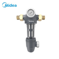 美的(Midea)前置过滤器 40微米精滤高压反冲洗监控 全屋净化自来水净水器 QZBW20S-6