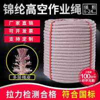 户外安全绳耐磨锦纶绳蜘蛛人高空作业吊板绳尼龙登山绳消防逃生绳