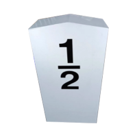 鼎一科技 热转印套筒半公里标(内容可定制)(1.5mm铝板) 560mm*220mm*120mm (计价单位:套)