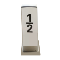 鼎一科技反光半公里标套筒标牌220mm*120mm*600mm(内容可定制) (单位:套)