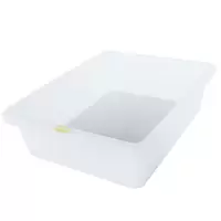 金迪乐白色塑料无盖食品多功能收纳盆