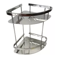 金迪乐浴室三角架扇形转角架子经济款18*18*33cm/组