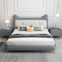 郁菲琦儿童床科技布床北欧轻奢男孩床女孩床公主床1.5米现代简约软体床