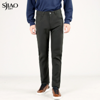 圣吉奥男装休闲裤男士基础款微弹合体常规款长裤男裤直筒军绿裤子