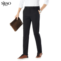 圣吉奥官方2022春夏休闲裤男新款显瘦正装男裤品牌中老年爸爸裤子