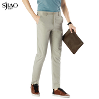 圣吉奥官方2022春夏休闲裤品牌中老年爸爸裤子男新款显瘦正装男裤