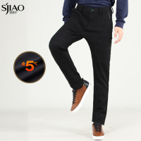 圣吉奥西裤男2021年厚款保暖冬季西装裤男中青年休闲直筒商务男裤