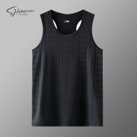 圣吉奥无袖背心男夏季外穿速干健身运动潮坎肩薄款冰丝跑步上衣