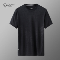 圣吉奥男士冰丝短袖圆领T恤宽松夏季户外速干透气半袖运动衫薄