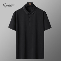 圣吉奥高端冰丝polo衫男夏季薄商务中年短袖T恤冰感无痕速干衣