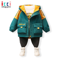 安娜与艾伦男童外套春装2022新款洋气男孩帅气外衣儿童春秋季外套