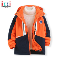 安娜与艾伦儿童冲锋衣春装新款三合一加绒加厚春秋季男童运动外套