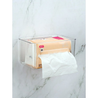 纸巾盒卫生间家用厕所墙上收纳盒免打孔客厅墙壁创意壁挂式抽纸盒