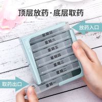 七天药盒分装便携小号迷你分药盒早中晚7天大容量药盒早午晚吃药