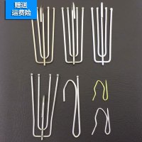 窗帘挂钩浴帘杆不锈钢挂钩式布带配件五爪窗帘勾扣环挂窗帘钩子四爪挂钩浴帘杆