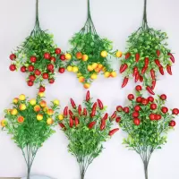仿真花幸运富贵果客厅餐桌花盆栽电视柜玄关假花装饰摆件仿真花