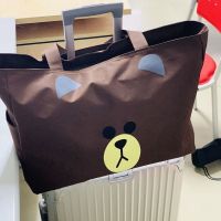 旅行袋可爱韩版大容量短途旅游包女手提学生帆布待产行李收纳网红收纳包