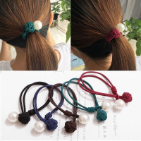双层橡皮筋韩国饰品绑头发发圈头绳扎头发打结小清新流苏韩版百搭松紧带