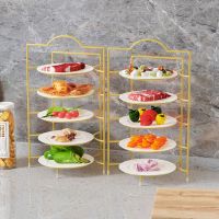 厨房配菜神器备菜盘收纳架壁挂置物架台面蔬菜挂墙多层手提备餐盘收纳层架