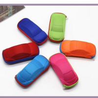 小汽车眼镜盒宝宝可爱儿童眼镜盒女韩国小清新创意太阳镜收纳盒