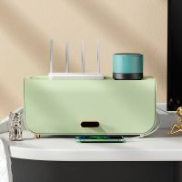 电线收纳盒电源插线板理线器插排充电器置物架桌面整理网线集线盒