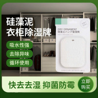 日本硅藻泥衣柜干燥剂除湿牌防潮除异味房间室内除湿剂防霉可循环装饰摆件