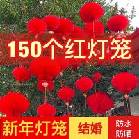 新年春节大红灯笼结婚小红灯笼元宵节店铺开业元旦过年装饰纸灯笼挂饰