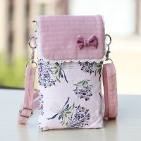 手机包包女斜挎2023新款夏天迷你百搭零钱包布艺袋放手机的小挎包收纳包