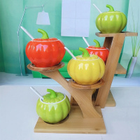 创意陶瓷调味罐厨房味具套装调料盒家用盐罐糖罐味精罐烹饪佐料罐收纳盒