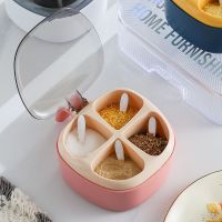 调料盒一体多格套装家用调料罐厨房调味料盒多功能佐料防潮可拆洗收纳盒