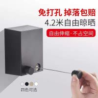 可伸缩晾衣架室内阳台挂绳厕所酒店晒衣神器户外隐形晾衣绳免打孔衣架