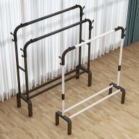 简易晾衣架落地立式家用卧室挂衣杆室内阳台衣帽架庭院挂晒衣服架衣架