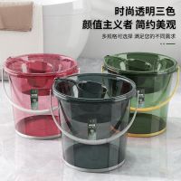 加厚水桶家用储水桶透明塑料桶水桶手提压圈桶学生宿舍桶盆套装