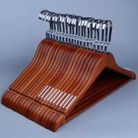 实木衣服架成人衣架防滑木头挂衣架卧室无痕木质衣架衣撑子批发价