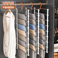 功能裤架家用挂裤子专用魔术打底衫架不锈钢裤挂裤内衣夹裤子收纳衣架