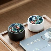 粗陶茶叶罐复古手工窑变日式软木塞密封普洱干果陶瓷大小号储物罐茶具