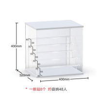 亚克力盲盒收纳展示架泡泡玛特公仔popmart罩别墅透明手办防尘柜收纳盒