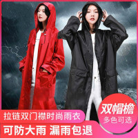 雨衣长款成人连体男女骑行户外背包加厚雨披徒步柔软风衣时尚加长