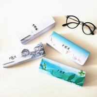 送镜布眼镜盒男生创意个性文艺眼睛盒高档近视框架眼镜收纳盒女收纳盒