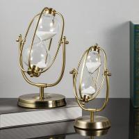 时间沙漏创意金属计时器书房客厅家居饰品办公室桌面摆件生日装饰摆件