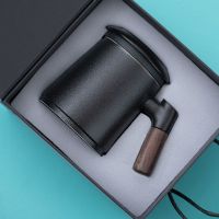 泡茶陶瓷马克杯茶水分离办公室家用带盖男女士个人专用定制茶杯子茶具