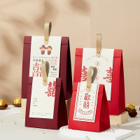 喜糖盒子2023新款手提款喜糖袋订婚糖果礼盒结婚糖盒伴手礼盒空盒收纳盒