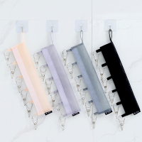 旅行折叠衣架便携旅游酒店多夹子晾衣架多功能出差晾晒袜子夹神器衣架