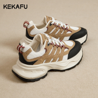珂卡芙厚底老爹鞋女2023秋季新款运动跑步鞋休闲个性增高百搭女鞋