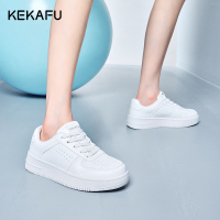 珂卡芙小白鞋女2023新款运动休闲板鞋厚底松糕鞋软底软面舒适女鞋